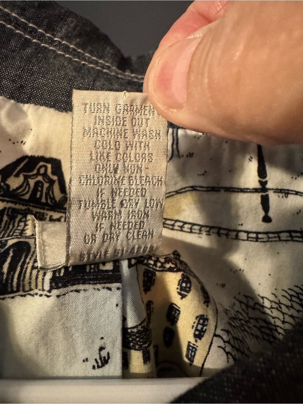 J.Jill XL Dark Indigo Cotton Chambray Utility Jacket - Picture 6 of 6